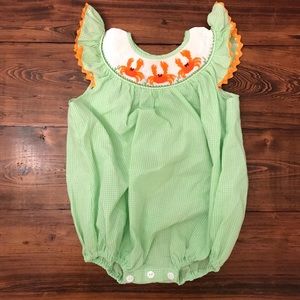 Smocked Crab Bubble 6mo